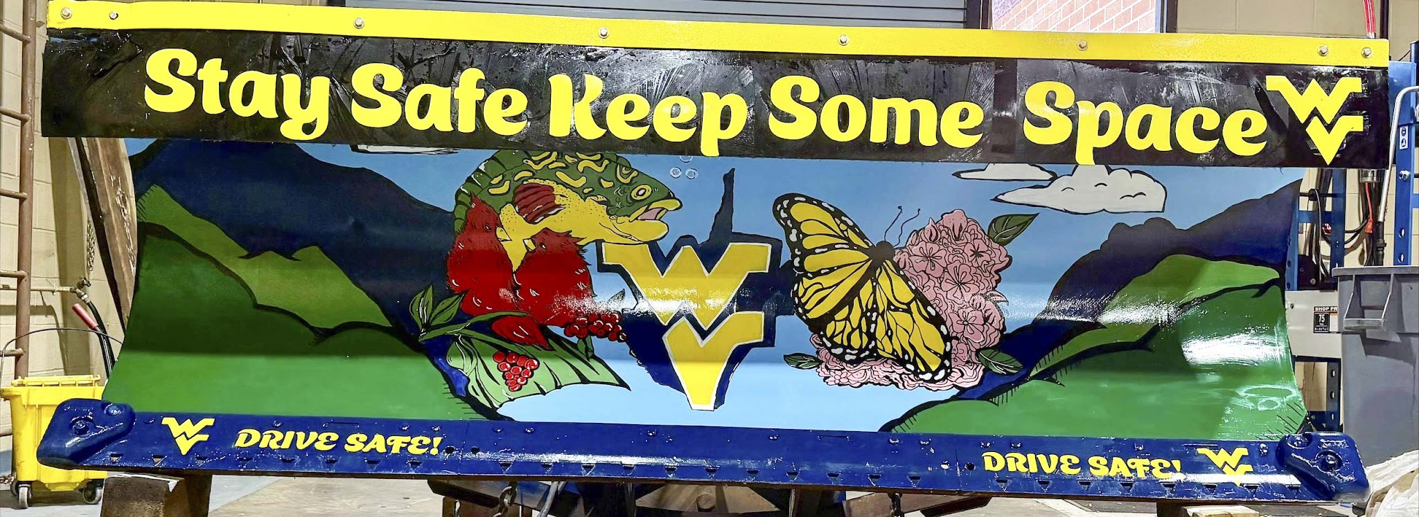 John D Rockefellar IV Career Center painted plow