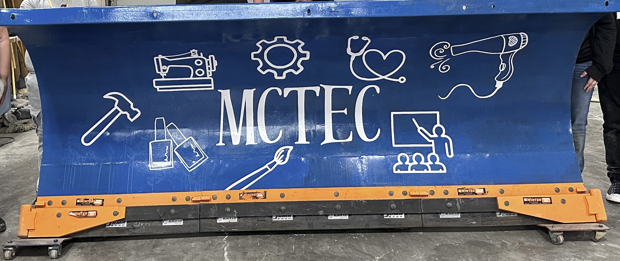 Mercer County Technical Education Center painted plow