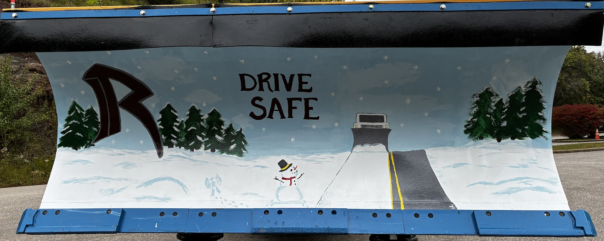 Roane County High School painted plow