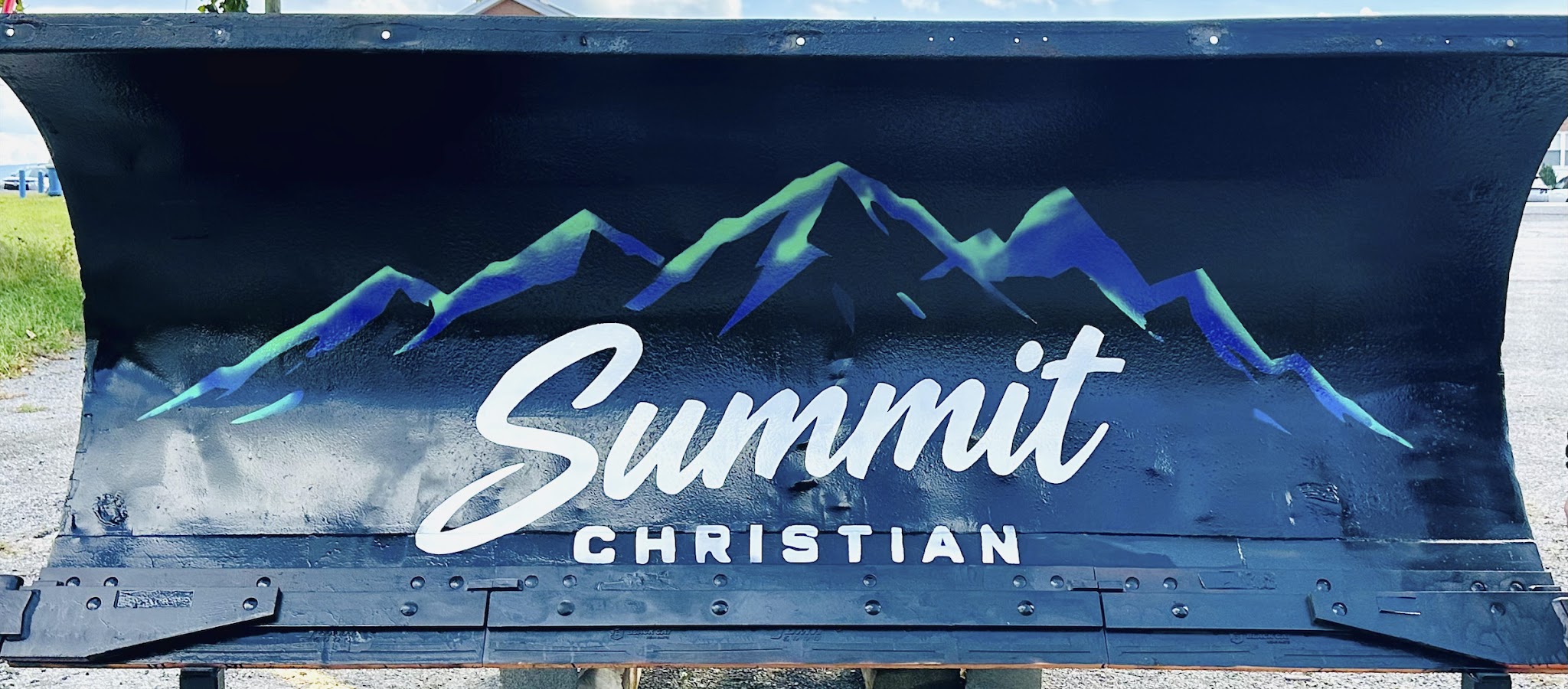 Summit Christian Academy painted plow